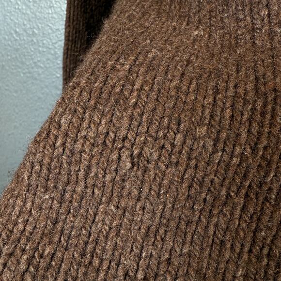 Number Nine 2 men’s brown wool full zip Japan sweater Avant Garde - Picture 4 of 16